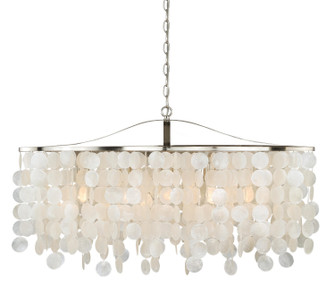 Elsa Five Light Linear Chandelier in Satin Nickel (63|P0140)