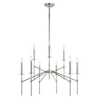 Kedzie Nine Light Chandelier in Polished Nickel (63|H0260)