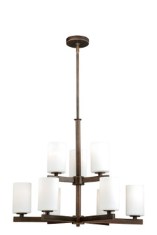 Glendale Nine Light Chandelier in Sienna Bronze (63|H0124)