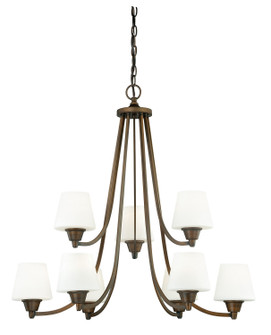 Calais Nine Light Chandelier in Venetian Bronze (63|H0103)