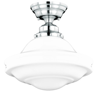 Huntley One Light Semi Flush Mount in Satin Nickel (63|C0176)