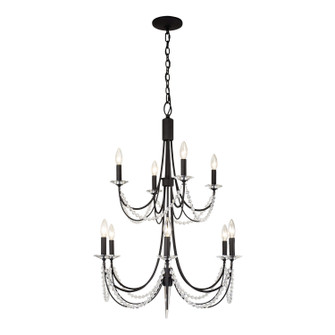 Brentwood Ten Light Chandelier in Carbon Black (137|350C10CB)