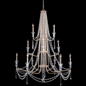 Barcelona 12 Light Chandelier in Transcend Silver (137|270C12TR)