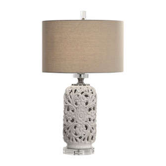 Dahlina One Light Table Lamp in Brushed Gun Metal (52|27838)