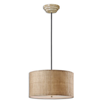 Dafina Three Light Pendant in Antiqued Burlap (52|21933)