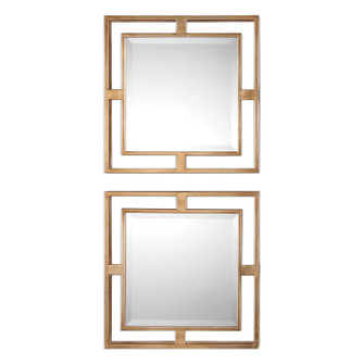 Allick Mirror, Set Of 2 in Antiqued Gold Leaf (52|09234)