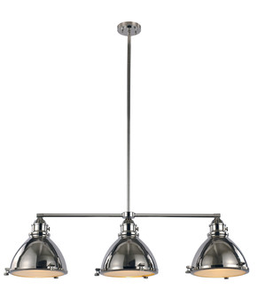 Performance Three Light Pendant in Brushed Nickel (110|PND-1007 PN)