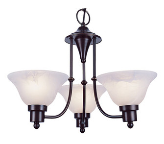 Perkins Three Light Chandelier in Weathered Bronze (110|6544 WB)