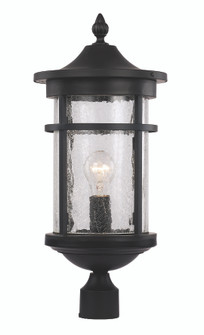 Avalon One Light Postmount Lantern in Black (110|40384 BK)