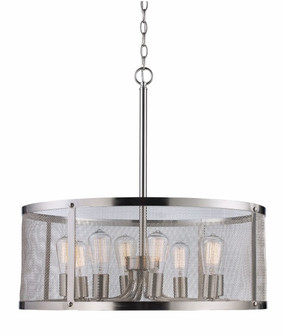 Mesh Eight Light Pendant in Brushed Nickel (110|10228 BN)