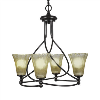 Capri Four Light Chandelier in Dark Granite (200|904-DG-720)