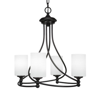 Capri Four Light Chandelier in Dark Granite (200|904-DG-4061)