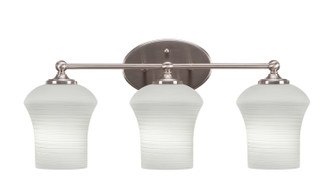 Capri Three Light Bathroom Lighting in Brushed Nickel (200|5913-BN-681)