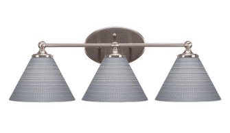 Capri Three Light Bathroom Lighting in Brushed Nickel (200|5913-BN-4052)