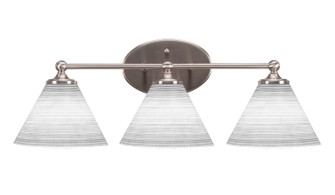 Capri Three Light Bathroom Lighting in Brushed Nickel (200|5913-BN-4051)