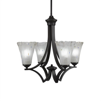 Zilo Four Light Chandelier in Dark Granite (200|564-DG-721)