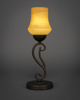 Olde Iron One Light Mini Table Lamp in Bronze (200|44-BRZ-680)