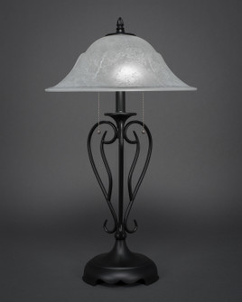 Olde Iron Two Light Table Lamp in Matte Black (200|42-MB-53615)