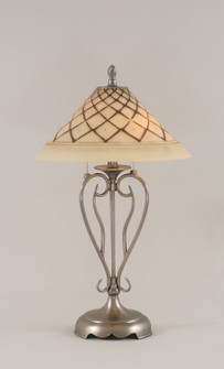 Olde Iron Two Light Table Lamp in Brushed Nickel (200|42-BN-718)