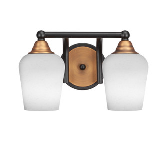 Paramount Two Light Bath Bar in Matte Black & Brass (200|3422-MBBR-211)