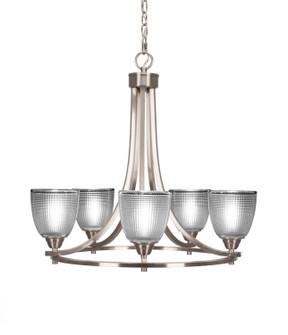 Paramount Five Light Chandelier in Brushed Nickel (200|3405-BN-500)