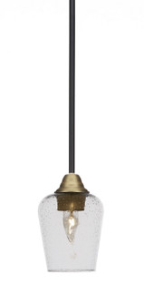 Paramount One Light Mini Pendant in Matte Black & Brass (200|3401-MBBR-210)