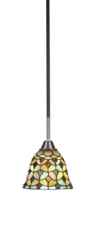 Paramount One Light Mini Pendant in Matte Black & Brushed Nickel (200|3401-MBBN-9965)