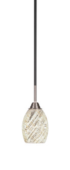 Paramount One Light Mini Pendant in Matte Black & Brushed Nickel (200|3401-MBBN-5054)