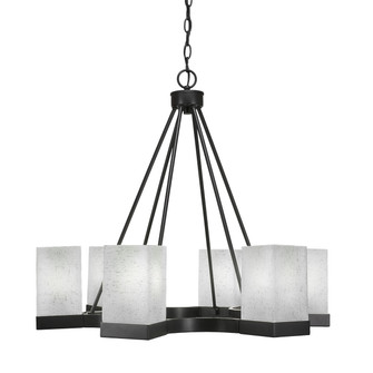 Nouvelle Six Light Chandelier in Espresso (200|3026-ES-531)