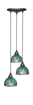 Europa Three Light Mini Pendant in Bronze (200|28-BRZ-9925)