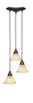 Europa Three Light Mini Pendant in Bronze (200|28-BRZ-508)