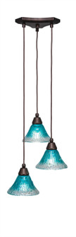 Europa Three Light Mini Pendant in Bronze (200|28-BRZ-458)