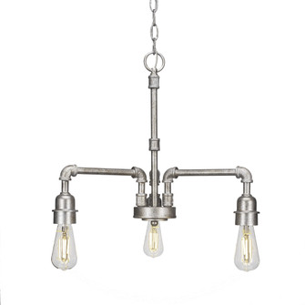 Vintage LED Chandelier in Aged Silver (200|283-AS-LED18C)