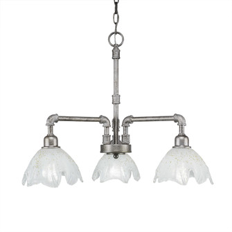 Vintage Three Light Chandelier in Aged Silver (200|283-AS-755)