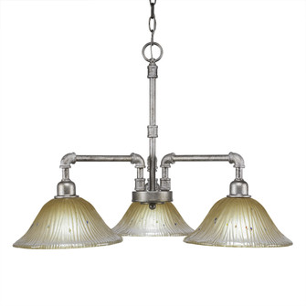 Vintage Three Light Chandelier in Aged Silver (200|283-AS-730)
