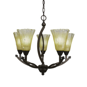 Bow Five Light Chandelier in Bronze (200|275-BRZ-720)