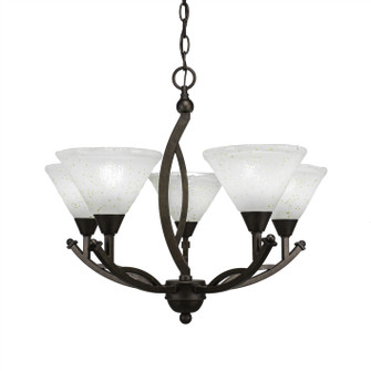 Bow Five Light Chandelier in Bronze (200|275-BRZ-7145)