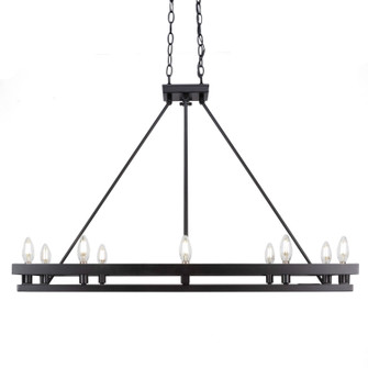 Belmont Ten Light Island Pendant in Matte Black (200|2740-MB)