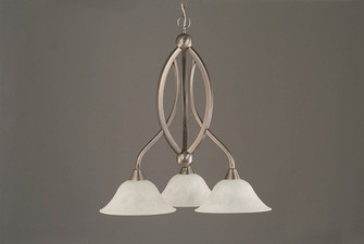 Bow Three Light Chandelier in Brushed Nickel (200|263-BN-515)