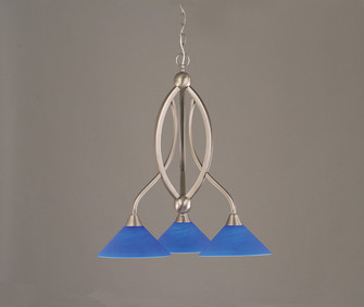 Bow Three Light Chandelier in Brushed Nickel (200|263-BN-435)
