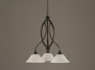 Bow Three Light Chandelier in Black Copper (200|263-BC-515)