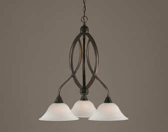 Bow Three Light Chandelier in Black Copper (200|263-BC-510)