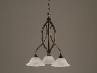 Bow Three Light Chandelier in Black Copper (200|263-BC-431)