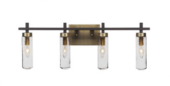 Salinda Four Light Bathroom Lighting in Espresso & Brass (200|2514-ESBR-600)