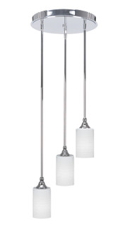 Empire Three Light Cluster Pendalier in Chrome (200|2143-CH-4061)