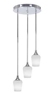 Empire Three Light Cluster Pendalier in Chrome (200|2143-CH-211)