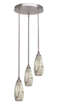 Empire Three Light Cluster Pendalier in Brushed Nickel (200|2143-BN-5064)