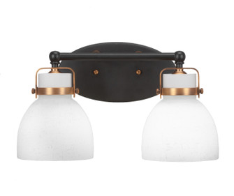 Easton Two Light Bathroom in Matte Black & Brass (200|1932-MBBR-4111)