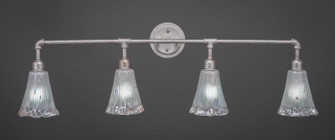 Vintage Four Light Bath Bar in Aged Silver (200|184-AS-721)