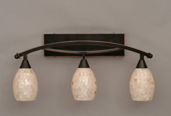 Bow Three Light Bath Bar in Black Copper (200|173-BC-406)